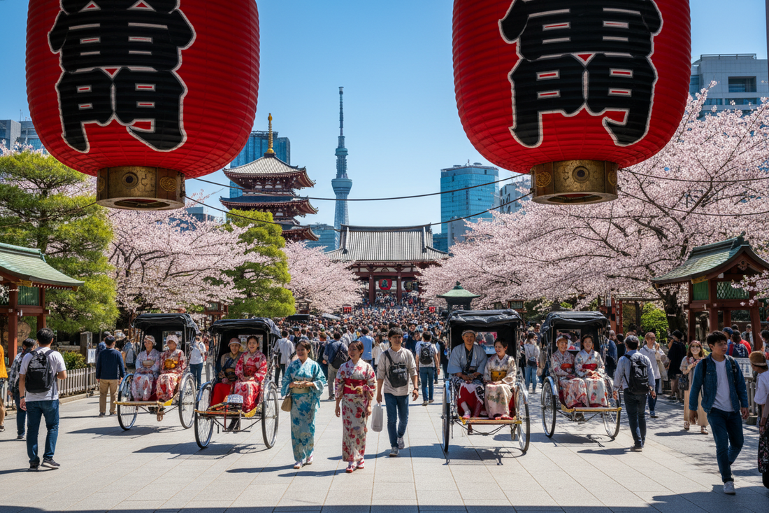 【日本・東京】定番のおすすめ観光スポット7選!地図付きで完全ガイド