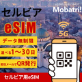 【セルビア eSIM】 無制限プラン 1日〜30日 プリペイド esim Telenor d.o.o., Telekom Srbija a.d., Vip mobile d.o.o., Yettel Serbia回線 データ通信専用 5G/4G