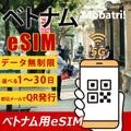 【ベトナム eSIM】 無制限プラン 1日～30日 プリペイド esim  VNPT MobiFone回線 データ通信専用 5G/4G